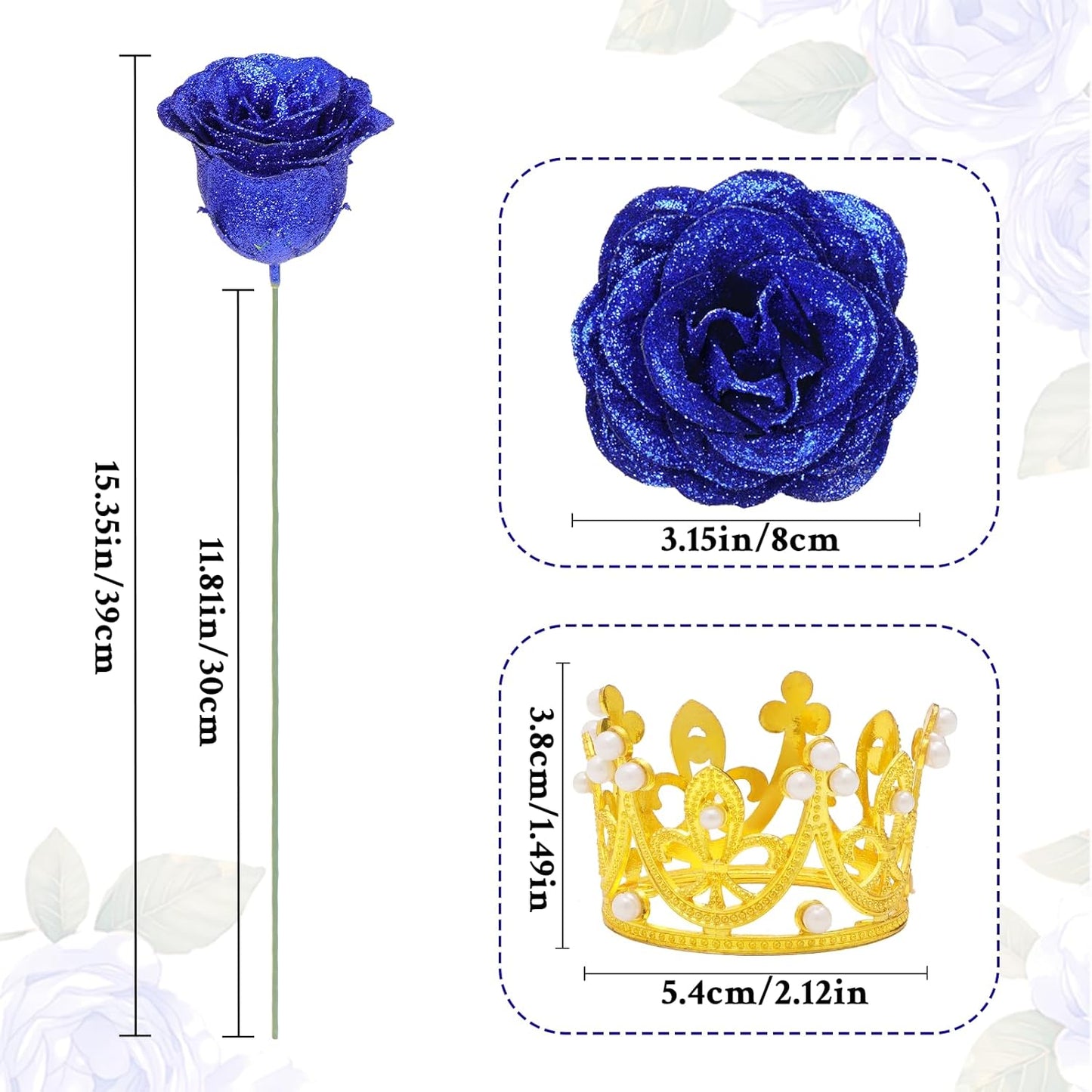 Sapphire Bloom – 24pc Luxury Rose Bouquet
