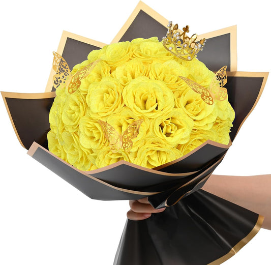 Golden Bloom – 24pc Luxury Rose Bouquet