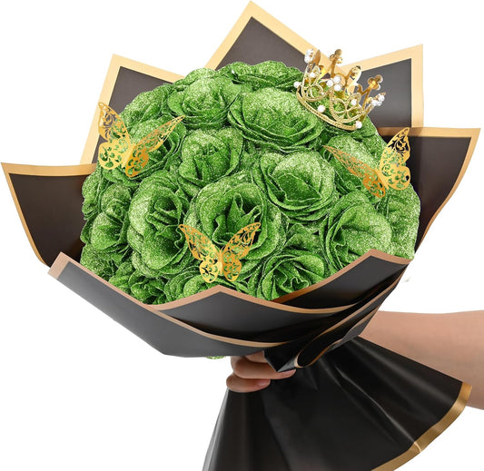 Emerald Queen – 24pc Luxury Rose Bouquet