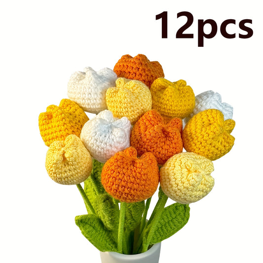 Citrus Mix 12pc Crochet Tulip Set